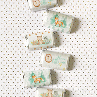 Watercolor Woodland Baby Shower Mini Candy Bar Wrappers - 45 Count