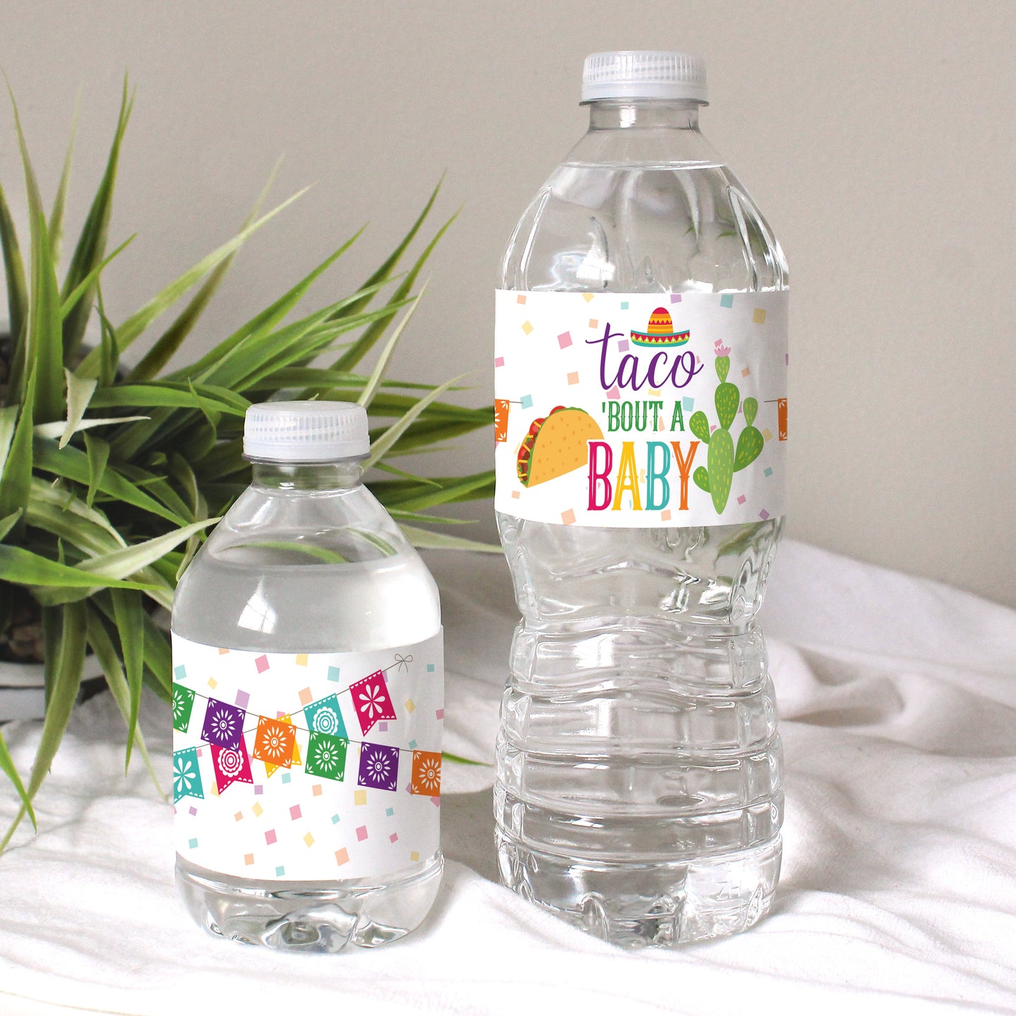 Taco 'Bout a Baby: Baby Shower- Water Bottle Sticker Labels - 24 Stickers