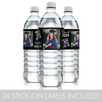 Graduation Photo Custom Image Water Bottle Labels - Class of 2023