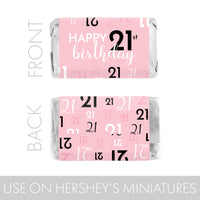 21st Hersheys Miniatures candy bar wrapper for 21st birthday