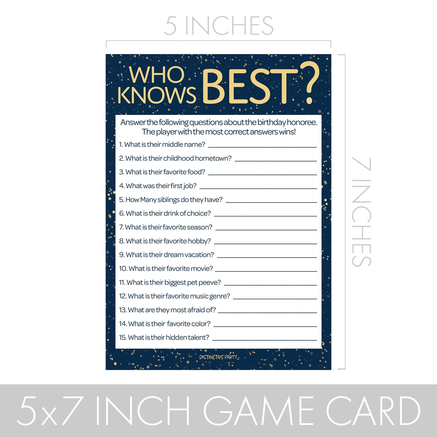 Born in The 1940s: Navy Blue & Gold Birthday Party Game Bundle - 3 Games for 20 Guests