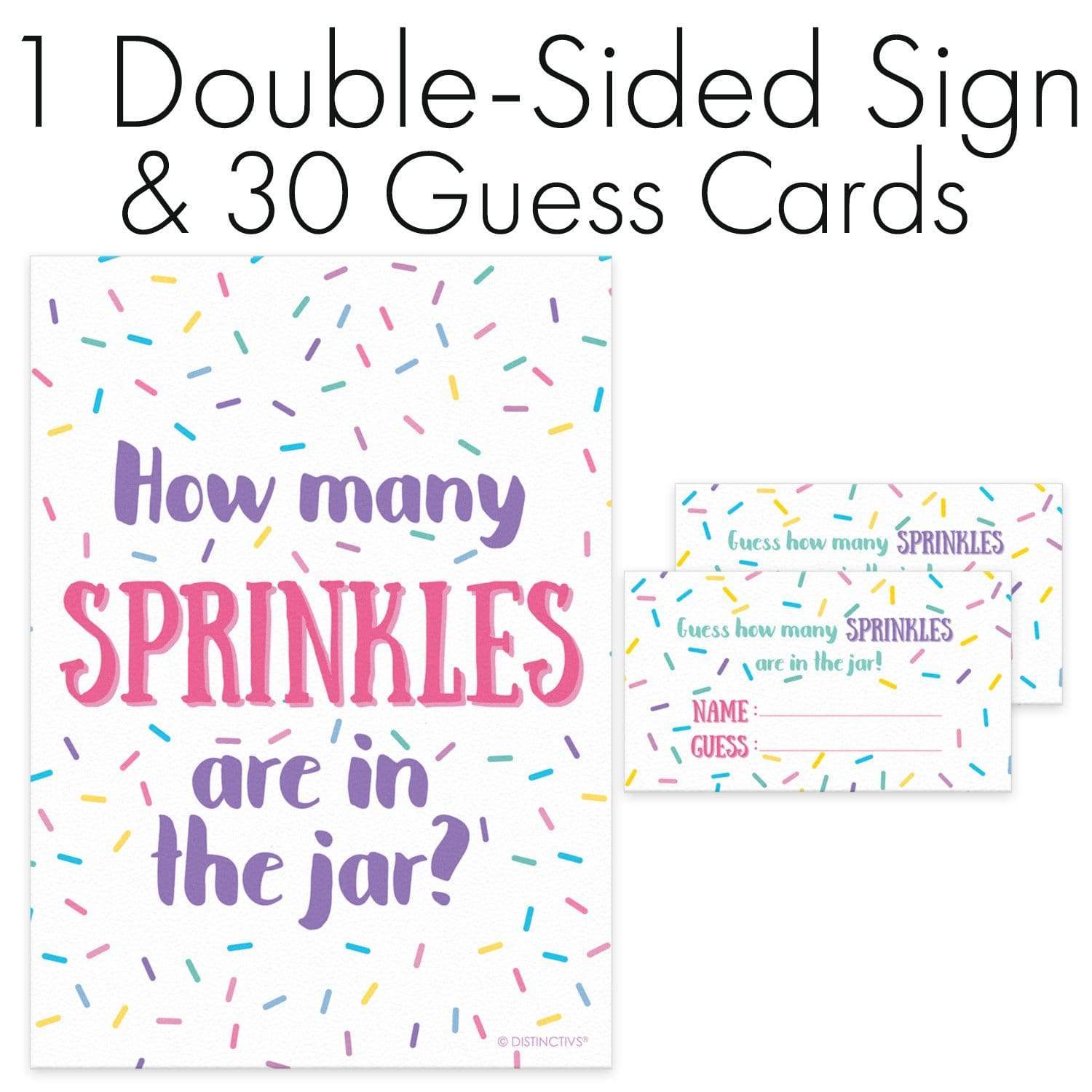 How Many Sprinkles in the Jar Party Game