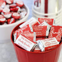 Reunion Red Personalized Family Reunion Mini Candy Bar Labels - 45 Stickers (9 Colors)