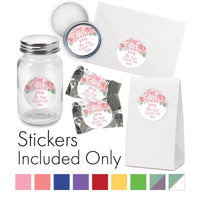 Personalized Thank You Circle Stickers - 40 Count