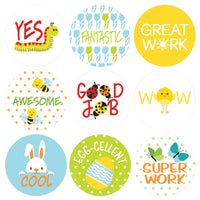 Spring Theme Motivational Reward Stickers for Students (1,080 Stickers)