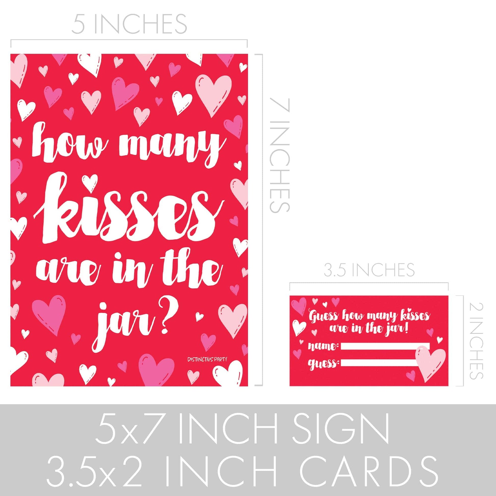 Valentine's Day Party How Many Kisses Game