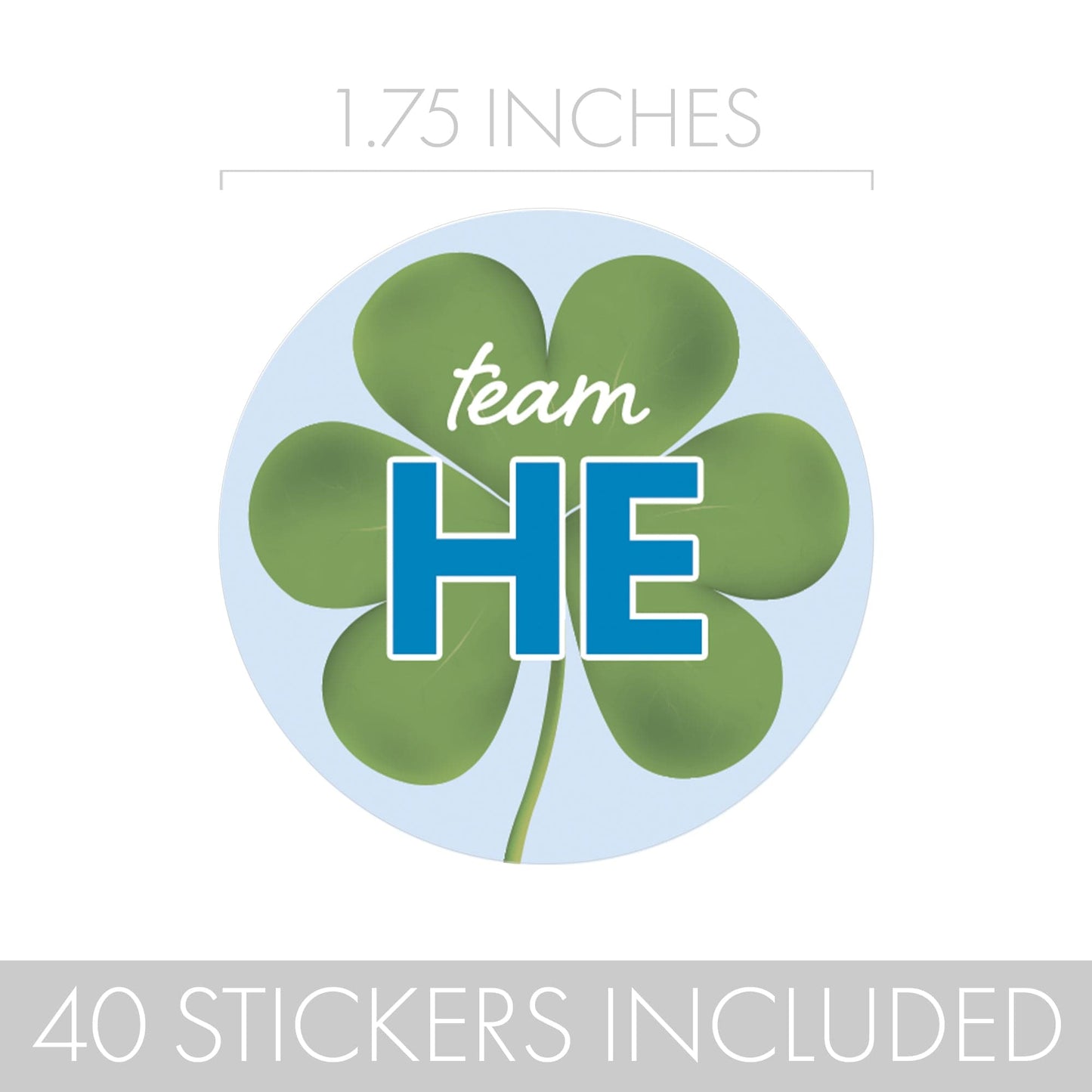 What Will Our Lucky Charm Be St. Patrick's Day Gender Reveal Stickers - 40 Labels