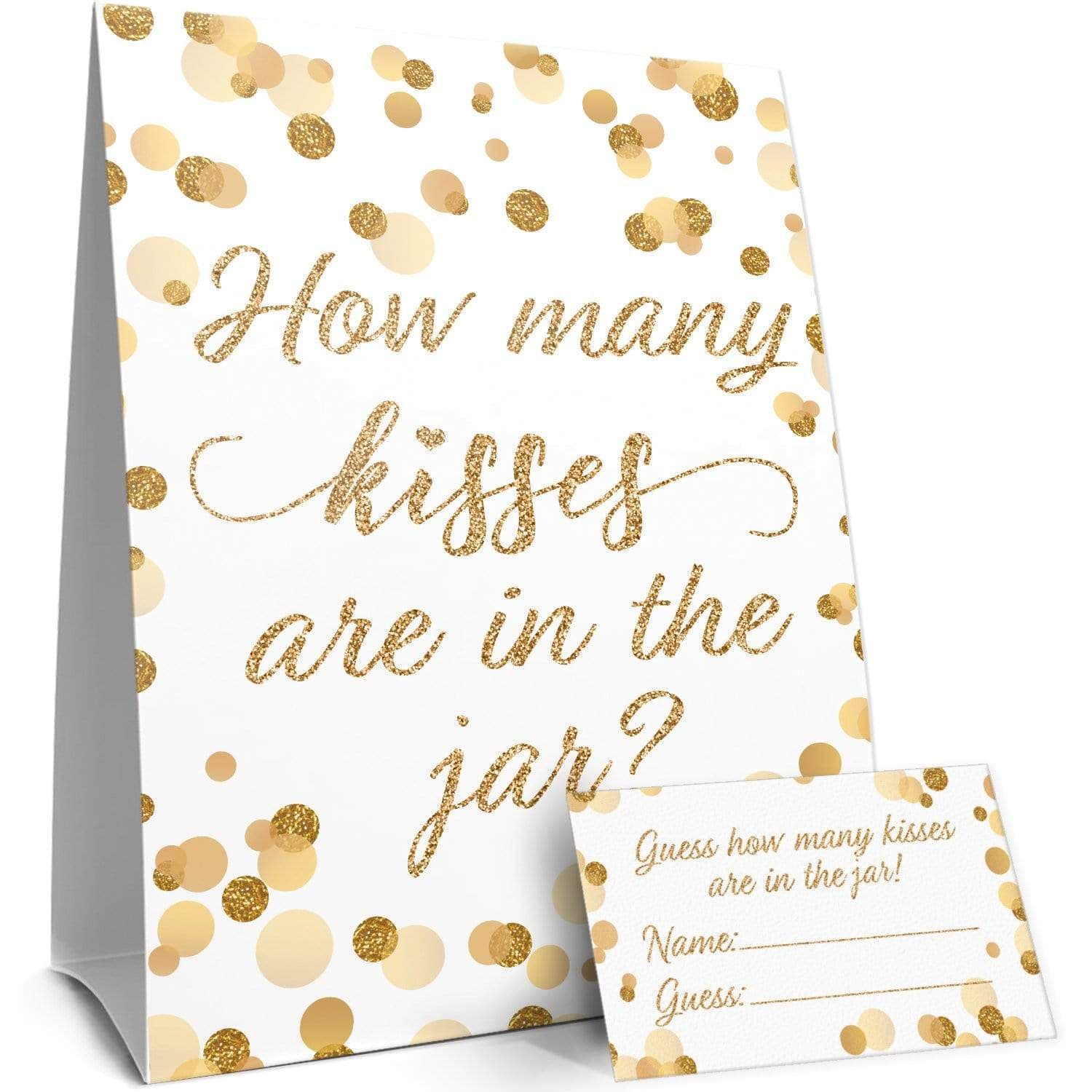 White and Gold How Many Kisses Game